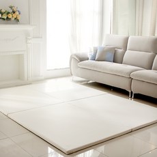 키즈아이 유아 안심 항균 제로갭 매트 2단, 크림아이보리