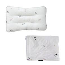 꿈꾸는두부 주니어 필로우 + 극세사 블랭킷 세트, 미쎄스깡