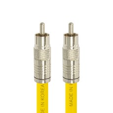 SOLTOP 韓國製 數位 75歐姆 RCA 同軸 TV 同軸電纜 黃色, SOLTOP-662