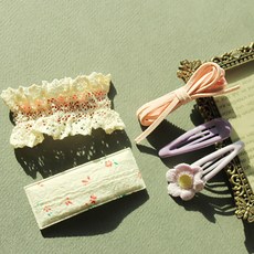 비단길 보리스 집게핀 똑딱핀 5종 세트