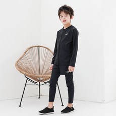 BAYJ 青少年用基本款拉鍊防磨衣 + 內搭短褲套裝