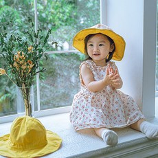 SOMNIUMBEBE 兒童鋼圈雙面漁夫帽