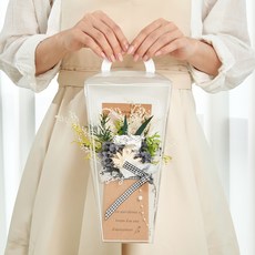 Maison de Flore 不凋謝鮮花 永生花手提花束, 天空白