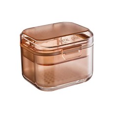 yoromkorom 高級假牙收納盒 案件 杏色, 單品