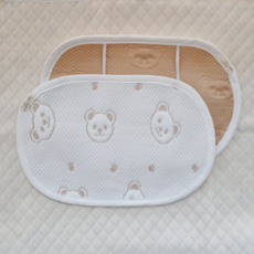 AiRabbit 幼兒雙面汗墊 寶寶枕頭 有固定帶, 金剛熊