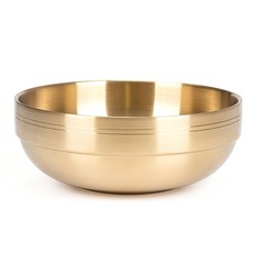 Kitchen-Art 錦上添花 鈦金雙層麵碗 大, 1個, 金色