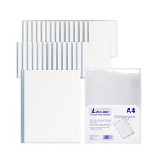 MiDAS 圖像支架高透明 Min A4 77-6 30p +透明透明 L 支架 10p, 白色（圖像持有人）, 1組