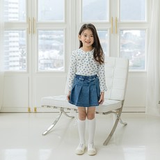 Lydiakids 女童褶皺牛仔裙褲