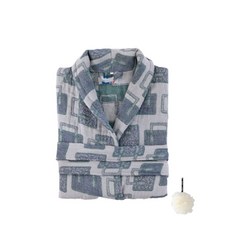 高級浴袍 L + 淋浴球套組 YP68, 1型（浴袍），白色（淋浴球）, 1套