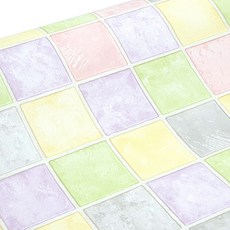 HYUNDAE sheet 室內 PVC 瓷磚紙 HWP-21412, 弗朗西斯·粉彩