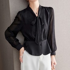 LUNA GIRL Breeze 蝴蝶結雪紡衫 L24SPBL121803