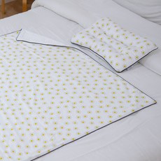 아띠블랑 일체형 아기베개 + 블랭킷 세트, 해피플라워