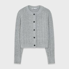 MIXXO 女款麻花短版開襟衫