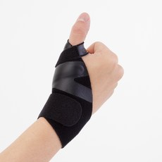 소조 스포츠 엄지 손가락 손목 보호대 오른쪽 SOZO-W21, 블랙, 1개