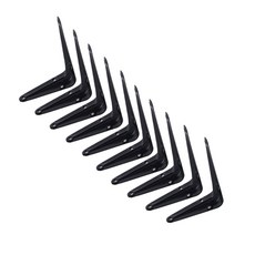 ETSHOP 層架L型支架, 10個, 黑色