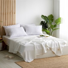 snooZZ 素色華夫格薄被, 白色