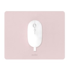 엑토 마일드 생활방수 논슬립 가죽 마우스 패드 MP-52, MP-52핑크, 1개