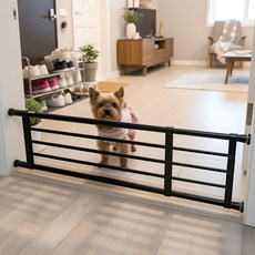 몽뜨리 강아지 압축형 울타리, 블랙, 1개