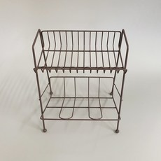 Countryitem Sofia Petit 2層廚房層架, 棕色