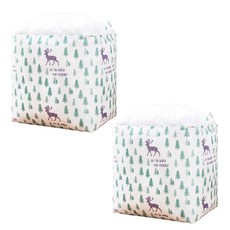 小麥購物 棉被收納袋 Y833 105L 小鹿, 2個, 1組