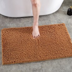 I Love Home 單色基本款優質浴缸防滑地墊, 棕色