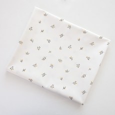 COTTONVILL 大韓紡織 20支棉平織 Petit Milla 4碼布料, 1個, 象牙白