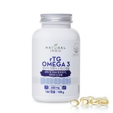 NATURAL immix rTG型Omega-3魚油膠囊, 180顆, 1罐