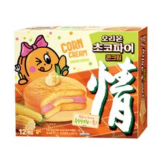 오리온 초코파이 콘크림 12p, 456g, 1개