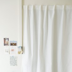 CASA VERDE All You Need黏貼式魔鬼氈遮光窗簾, 白色ST