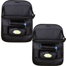 미카엘 자동차 등받이 수납가방, 블랙, 2개