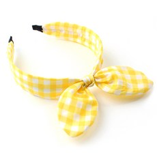 chenny bongbong 格紋兔耳髮帶