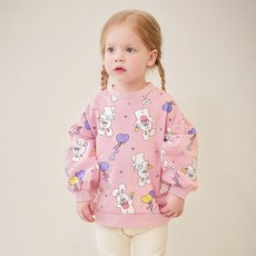 mollimelli 女童款愛心天使長袖T恤