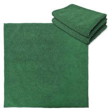 월드크린 다목적 청소용 극세사 손걸레 대형 40 x 40 cm, 그린, 3개