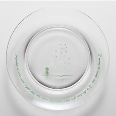 J Table 韓國製 Initial Tamed 玫瑰強化玻璃盤, 1個, 綠色