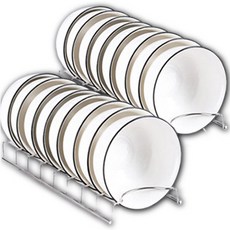 Zemiworld 餐碗收納架 2入組, 透明