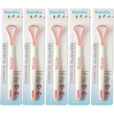 Dandys矽膠舌頭清潔器 紅色, 5個