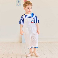 mollimelli 幼兒款涼爽夏季棉質亞麻吊帶褲