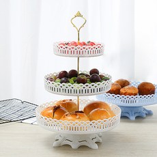 Dometopia 愛心款三層點心盤, 1個, 請參考商品詳情