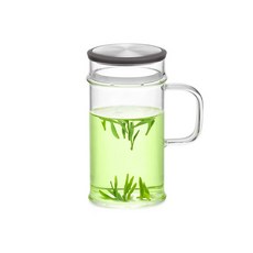 sama GLAS s 新月茶杯 380ml, 黑色蓋子 (LC-003A), 1個