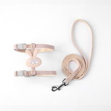 carno 寵物胸背帶牽繩組, 米色兔