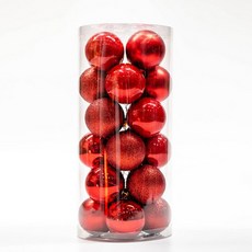 聖誕樹裝飾球 L號 隨機出貨, 紅色的