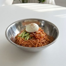 韓國產三順伊拌麵碗 小 19.7cm, 銀色, 4個
