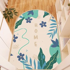 I Love Home 圓形居家PVC門墊, TYPE2