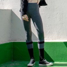 韓國 DURAN Rusa 刷毛內腰帶LOGO內搭褲 v2 DBF1W-9021