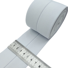 Khohimo 雙面折疊鬆緊帶 6 x 500cm 5W0596, 1個, 白色