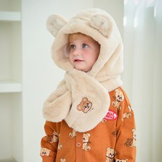 mollimelli 兒童保暖防風連帽圍脖