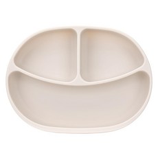 Edison 兒童自主矽膠吸盤餐盤, 單品, 1個, 乳霜