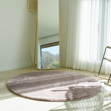 inroom Shine touch me系列 素色圓形地毯 紫色