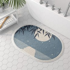 모던밤풍경 욕실매트, 밤하늘