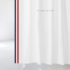 北歐風格浴簾 sc516 L號 1800*1880mm+不鏽鋼掛鉤 12入+窗簾桿 白色, 多彩(混合)顏色, 1套